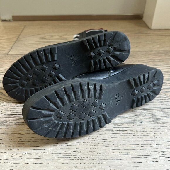 Zara Real Leather Combat Boots - Picture 6 of 6